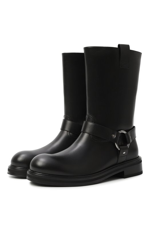 Кожаные сапоги Dolce & Gabbana A70164/AI448 Чёрный A70164/AI448