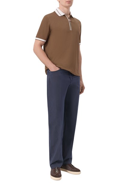 Мужские брюки из хлопка и лиоцелла KITON, арт. UPNJS1K0610H