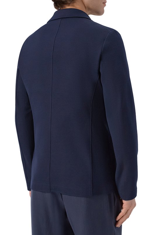 Хлопковый пиджак Harris Wharf London CL8P22PPQ/PPQ Синий  CL8P22PPQ/PPQ Фото 5