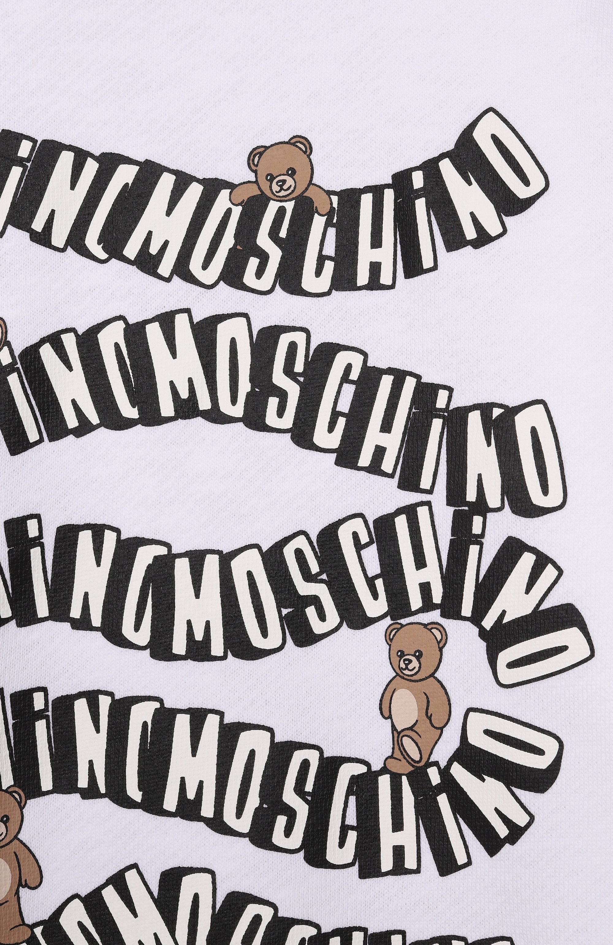 Хлопковый свитшот MOSCHINO белого цвета по цене 15000 руб., арт. HUF09L/LCA88_001, фото 3 Хлопковый свитшот MOSCHINO, арт. HUF09L/LCA88_001, фото 3