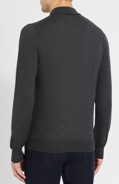 Шерстяное поло GRAN SASSO темно-серого цвета по цене 27500 руб., арт. 55125/14290, фото 4 Шерстяное поло GRAN SASSO, арт. 55125/14290, фото 4