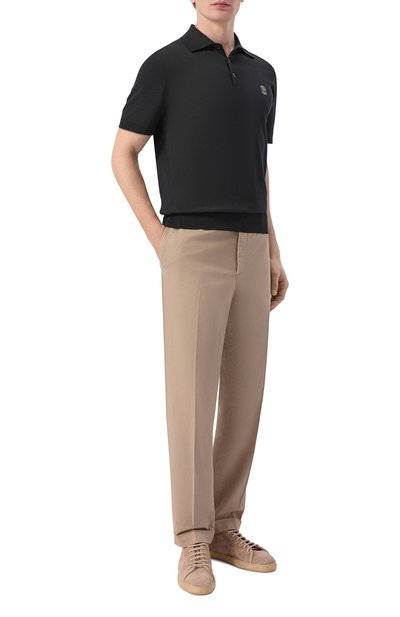 Мужская хлопковое поло BRUNELLO CUCINELLI, арт. M29800195