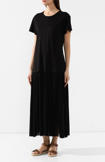 Хлопковое платье JIL SANDER NAVY, арт. JNWM5012C/JM2485A, фото 3