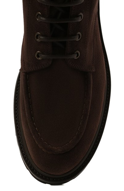 Замшевые ботинки BRUNELLO CUCINELLI темно-коричневого цвета по цене 122000 руб., арт. MZUNETG816, фото 5 Замшевые ботинки BRUNELLO CUCINELLI, арт. MZUNETG816, фото 5