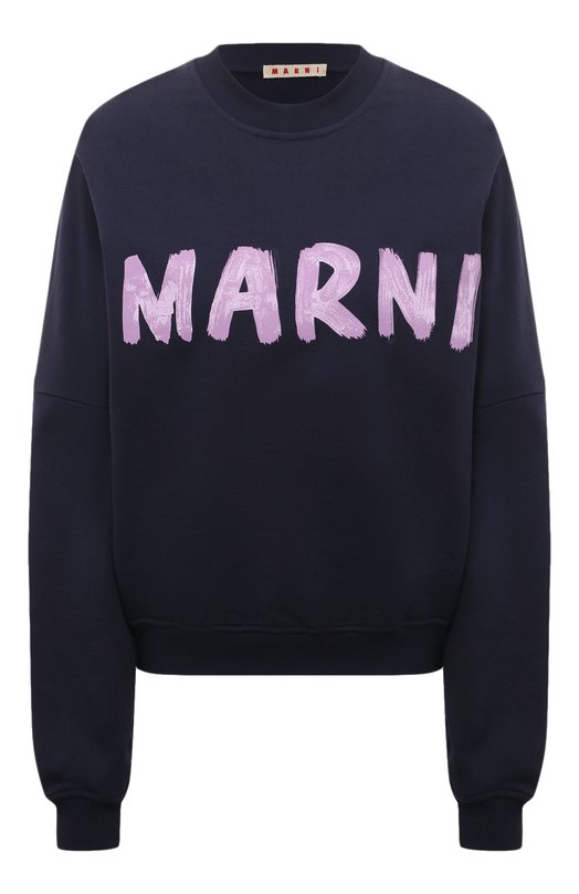 

Хлопковый свитшот Marni, Синий