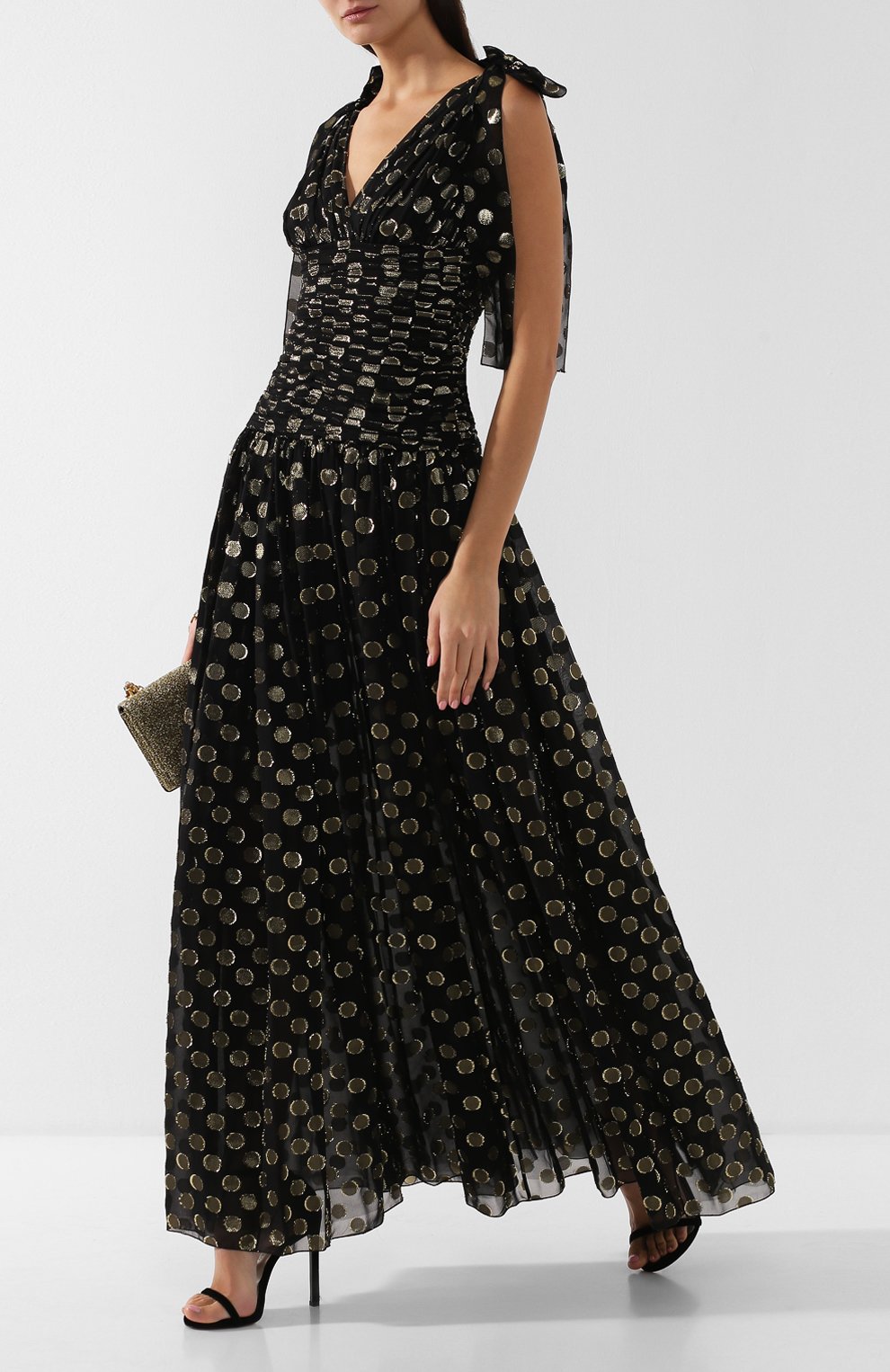 Шелковое платье-макси DOLCE & GABBANA, арт. F6C1TT/HJMBI, фото 2