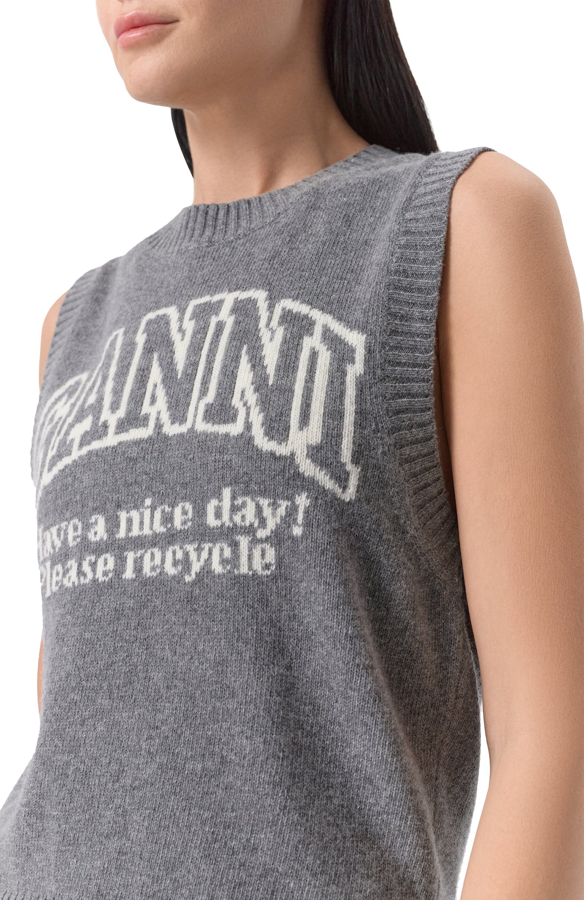 Шерстяной топ GANNI, арт. K2308, фото 5