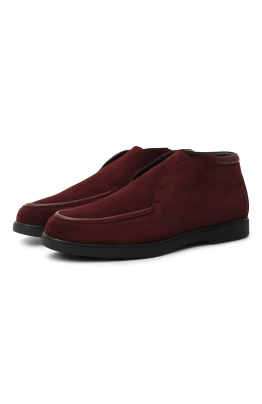 Замшевые ботинки W.Gibbs 1078003/CAM0SCI0 RAIN FUR Бордовый 1078003/CAM0SCI0 RAIN FUR