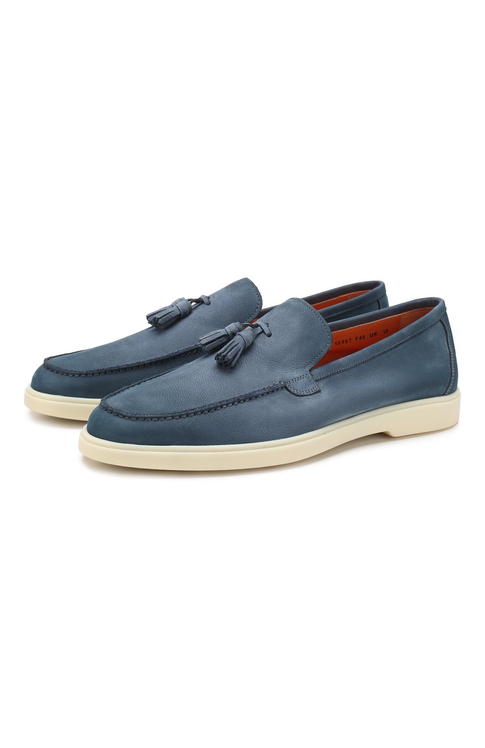 Кожаные лоферы SANTONI, арт. MGYA15997TICECDXF48, фото 1