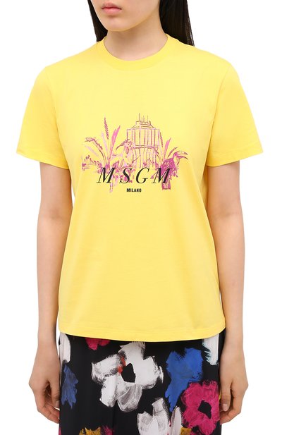 Хлопковая футболка MSGM, арт. 2943MDM78 207648, фото 3