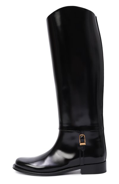 Кожаные сапоги julia SAINT LAURENT, арт. 850101/AAFUQ, фото 4