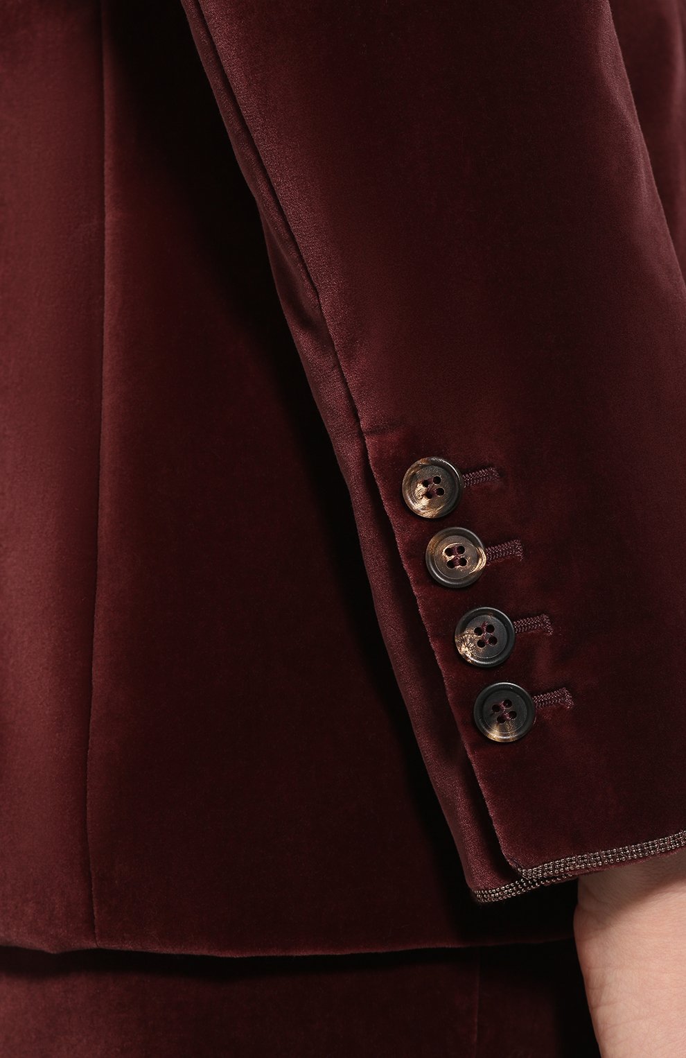 Однотонный бархатный костюм BRUNELLO CUCINELLI, арт. MA593T8424, фото 6
