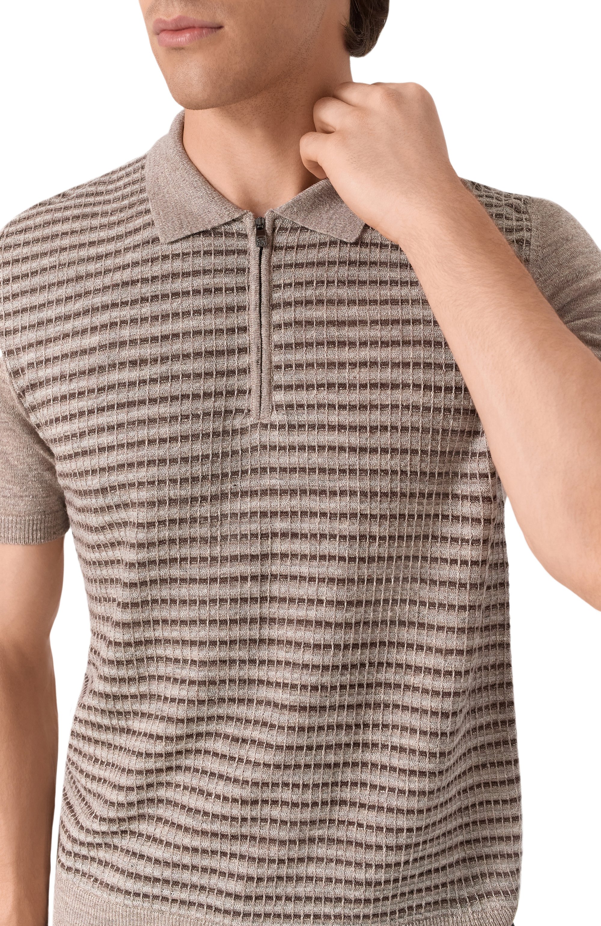 Поло изо льна и шелка CORNELIANI, арт. 25M56A-2525118, фото 5