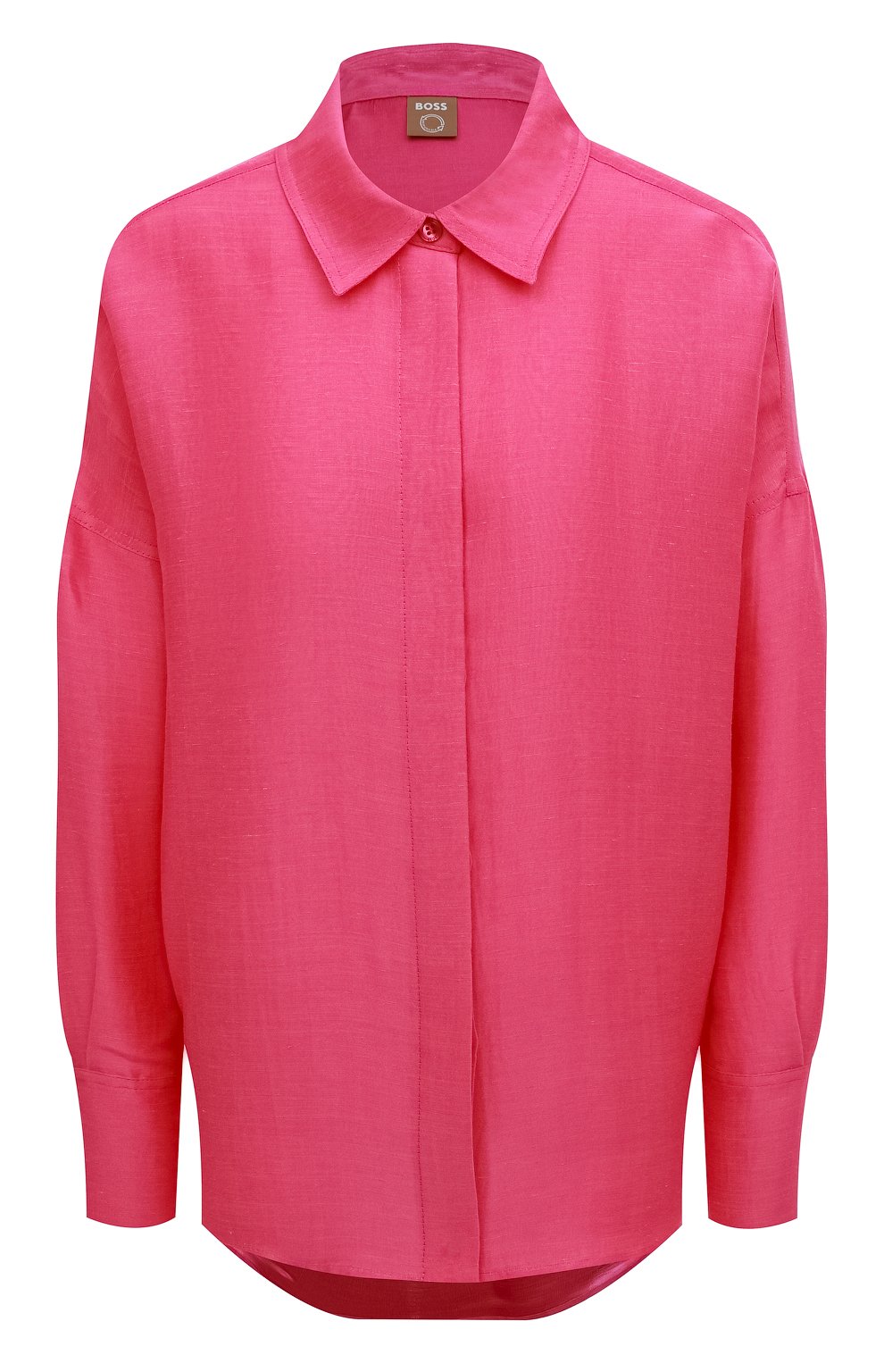 Рубашка изо льна и вискозы BOSS, арт. 50469354, фото 1