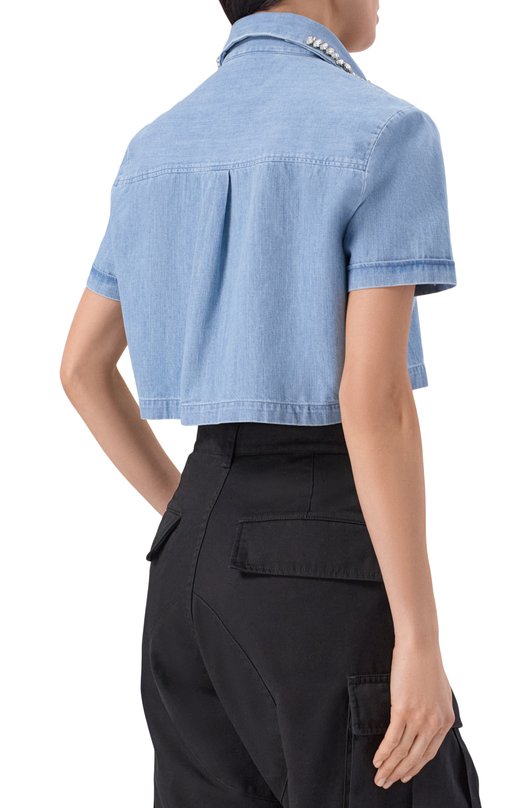 Джинсовая рубашка Philipp Plein SAFC WDP0079 PDE039N Голубой  SAFC WDP0079 PDE039N Фото 4