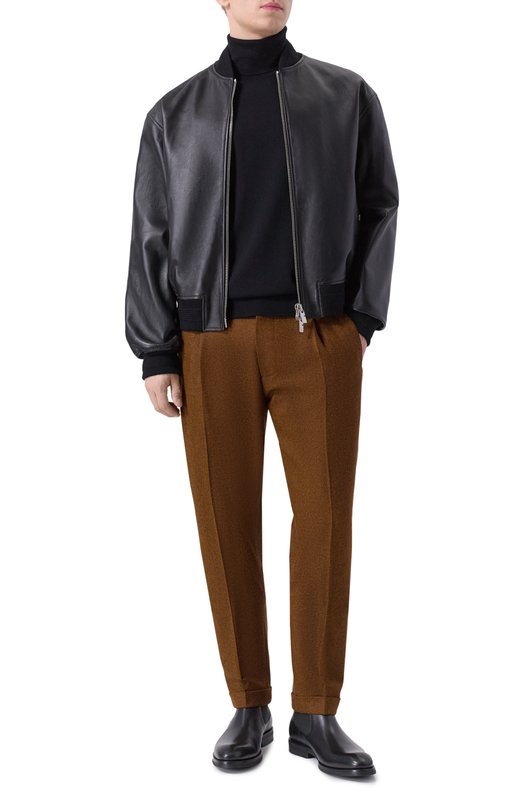 Шерстяные брюки Andrea Campagna RETR0L0NG/AM1513 Коричневый  RETR0L0NG/AM1513 Фото 2