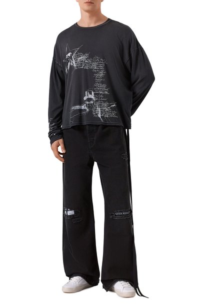 Хлопковый лонгслив ANN DEMEULEMEESTER, арт. B0012872/FA637, фото 2