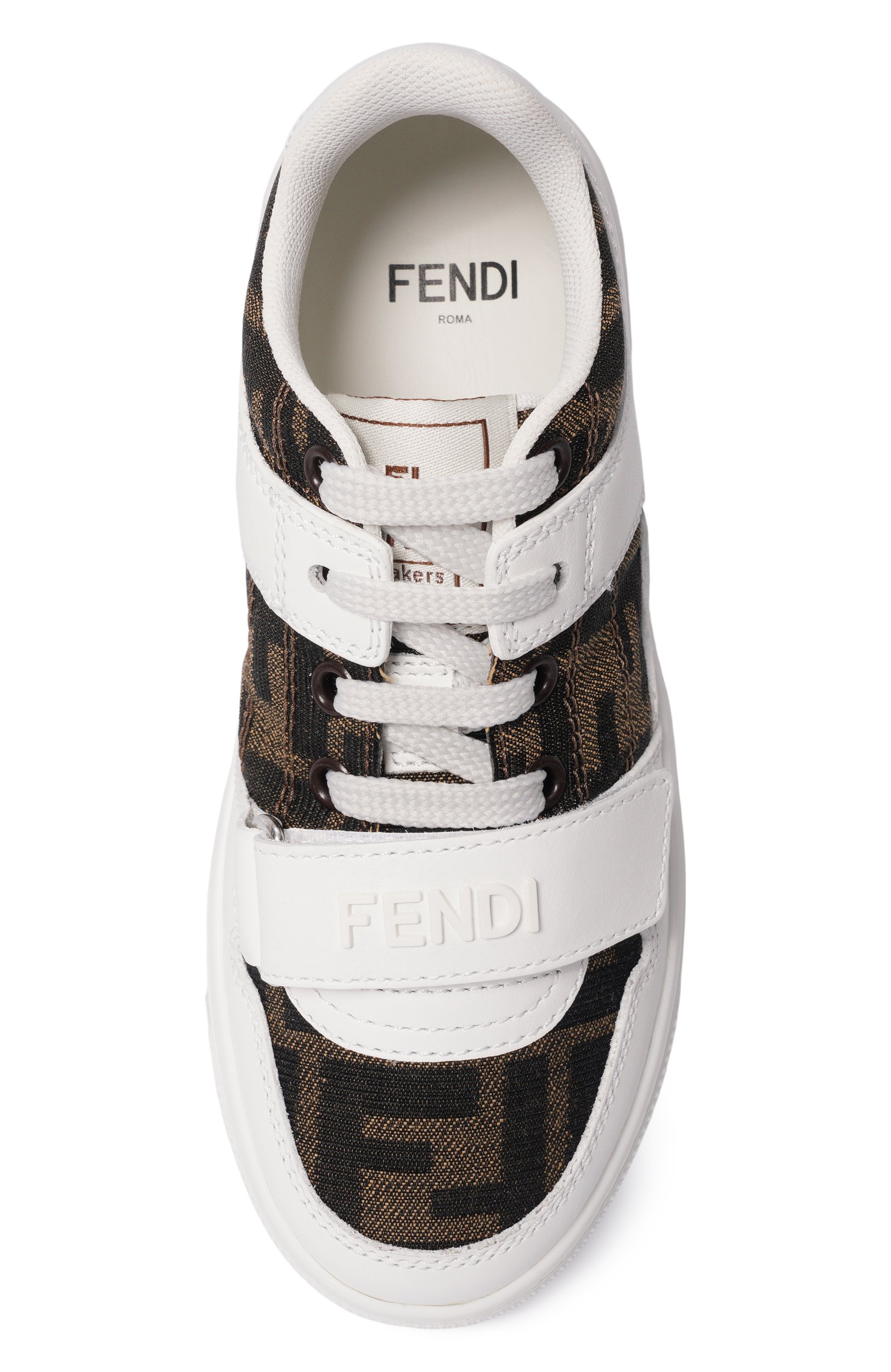 Комбинированные кеды FENDI, арт. JMR476/AHGY, фото 4