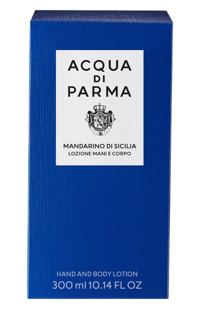 Лосьон для рук и тела blu mediterraneo mandarino di sicilia (300ml) ACQUA DI PARMA, арт. ADP082606, фото 3