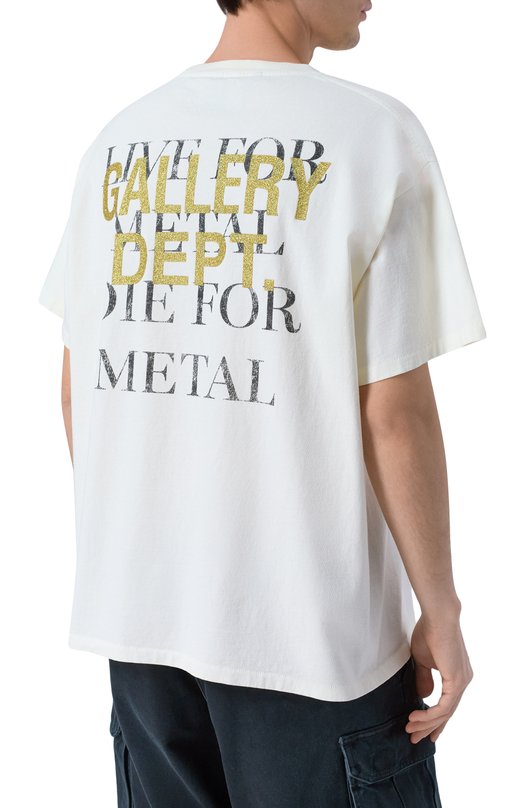 Хлопковая футболка Gallery Dept. LFM-10287 Белый  LFM-10287 Фото 4