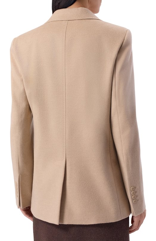 Шерстяной жакет Max Mara Studio F0LG0RE Бежевый  F0LG0RE Фото 4