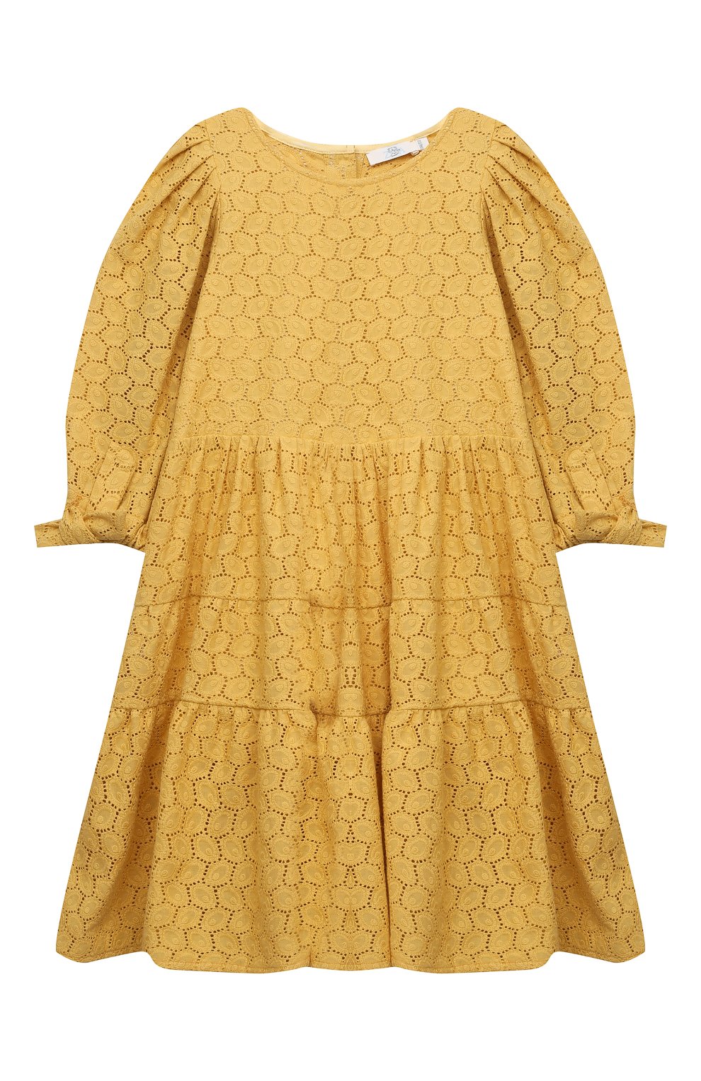 Хлопковое платье ZHANNA & ANNA желтого цвета по цене 12500 руб., арт. ZAY03032021, фото 1 Хлопковое платье ZHANNA & ANNA, арт. ZAY03032021, фото 1