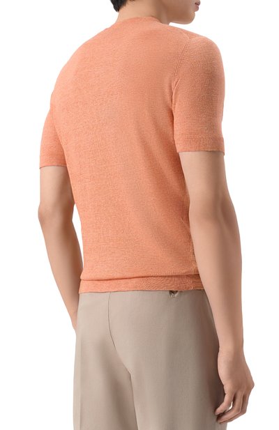 Джемпер изо льна и хлопка BRUNELLO CUCINELLI, арт. M2L00340, фото 4