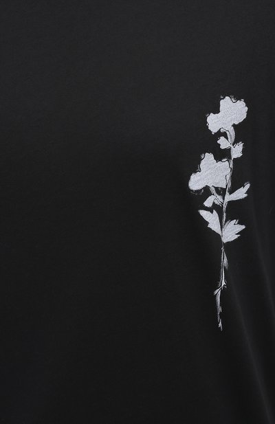 Хлопковая футболка ANN DEMEULEMEESTER черного цвета по цене 29900 руб., арт. 2002-3979-232-099, фото 5 Хлопковая футболка ANN DEMEULEMEESTER, арт. 2002-3979-232-099, фото 5