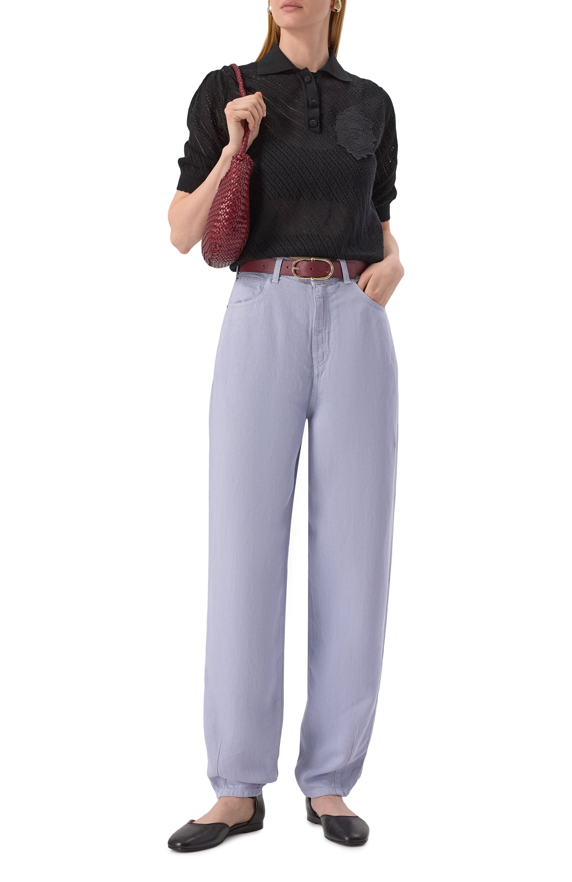 Хлопковое поло TWINSET, арт. 251TT3130, фото 2