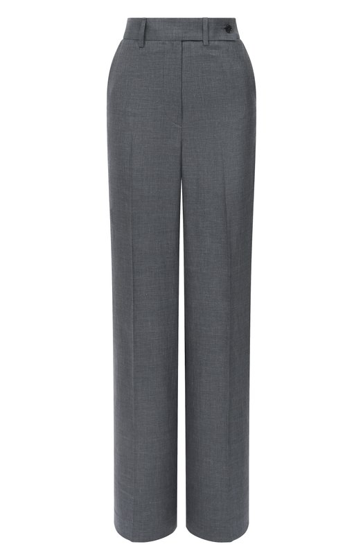Брюки изо льна и шерсти Kiton D48109K0603E03 Серый D48109K0603E03