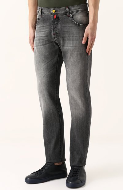 Джинсы прямого кроя с потертостями KITON, арт. UPNJSJ06P6301002, фото 3