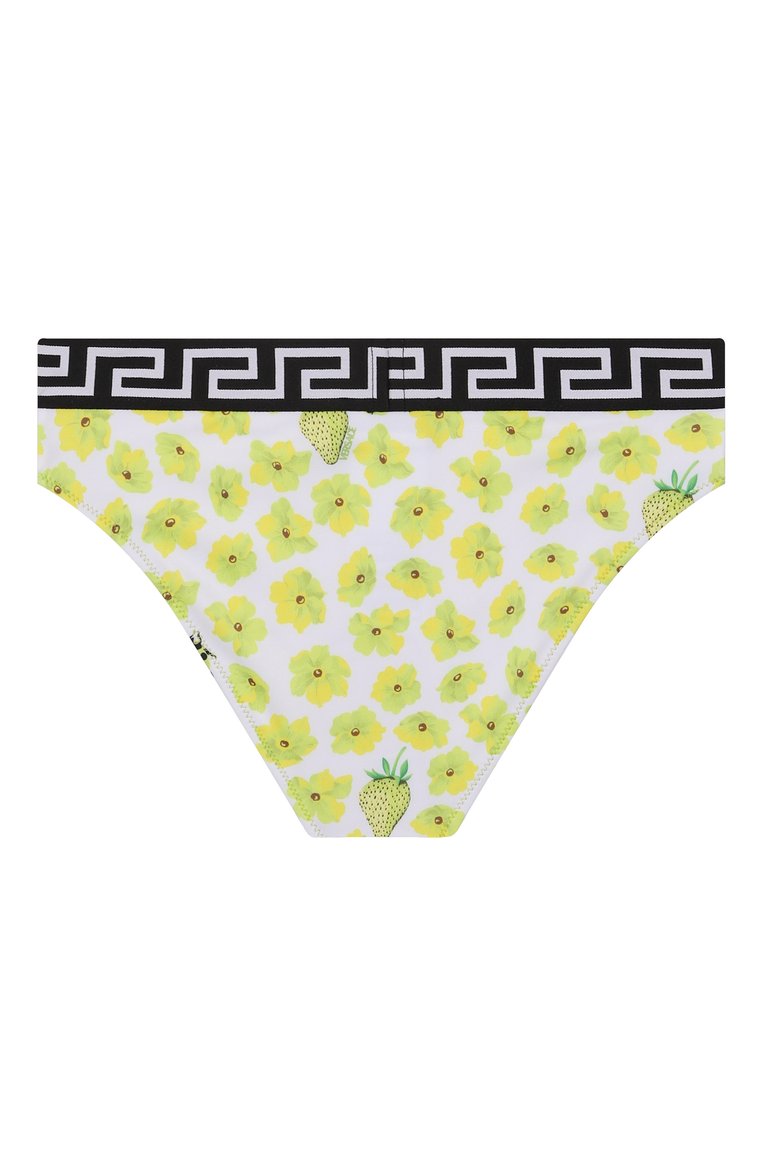 Детского раздельный купальник VERSACE желтого цвета, арт. 1018704/1A13285/8A-14A | Фото 5 (Нос: Не проставлено; Материал внешний: Синтетический материал; Девочки Кросс-КТ: Купальники-пляж; Принт: С принтом; Материал подклада: Синтетический материал; Ростовка одежд�а: 10 - 11 лет | 140 - 146см, 8 лет | 128 см, 12 лет | 152 см, 16 лет | 164 см)