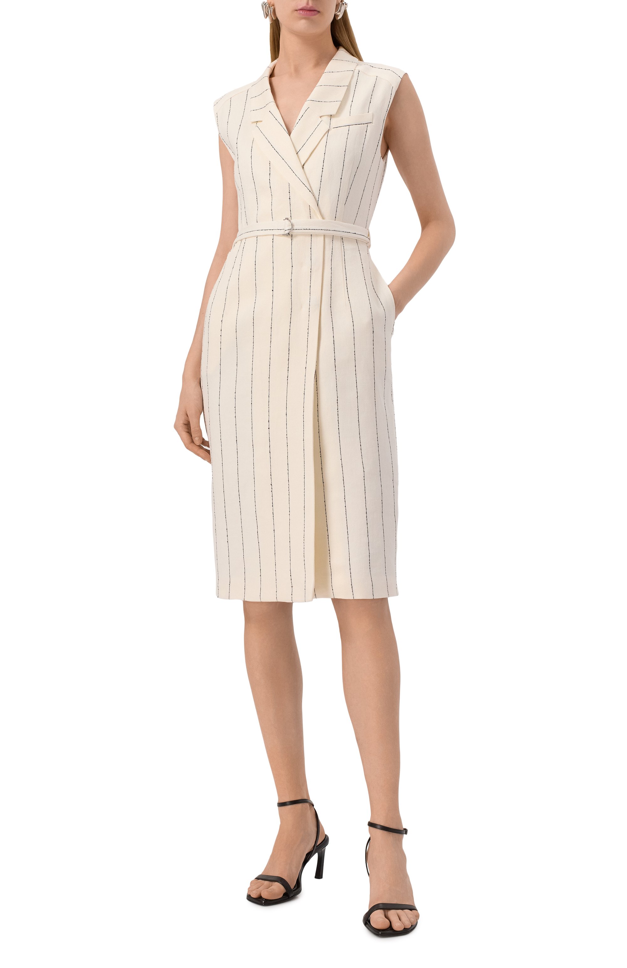 Платье из льна и вискозы BOSS, арт. 50540617, фото 3