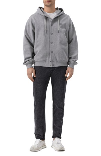 Хлопковая толстовка DOLCE & GABBANA серого цвета по цене 126000 руб., арт. G9BNKT/G702K, фото 2 Хлопковая толстовка DOLCE & GABBANA, арт. G9BNKT/G702K, фото 2