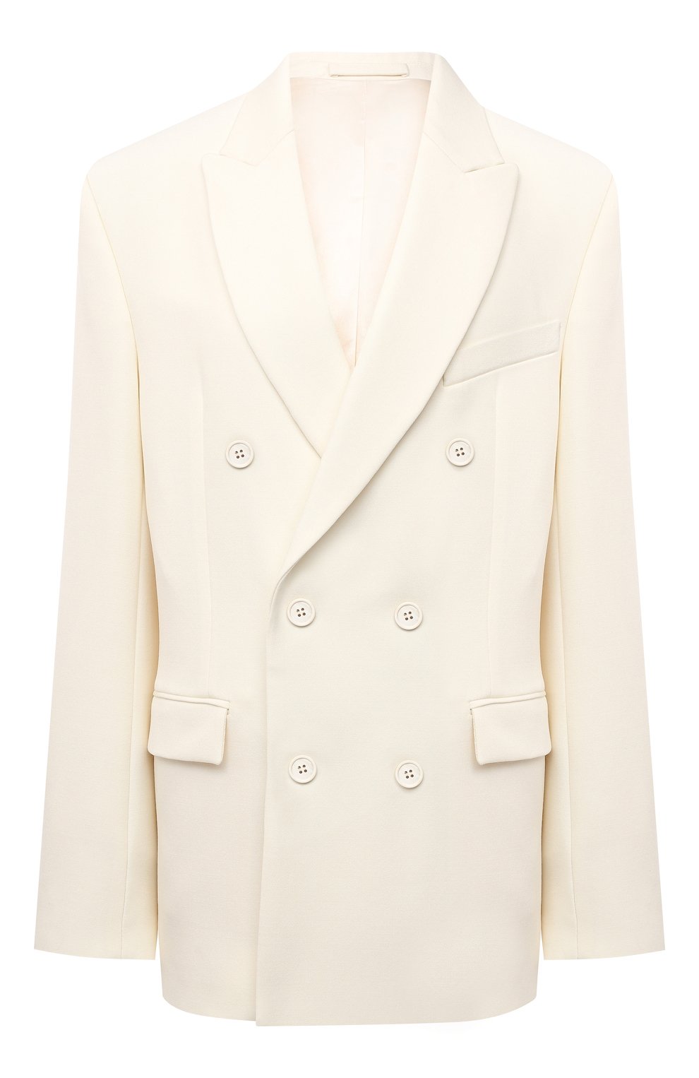 Шерстяной жакет WARDROBE.NYC белого цвета по цене 132500 руб., арт. W4007R04, фото 1 Шерстяной жакет WARDROBE.NYC, арт. W4007R04, фото 1