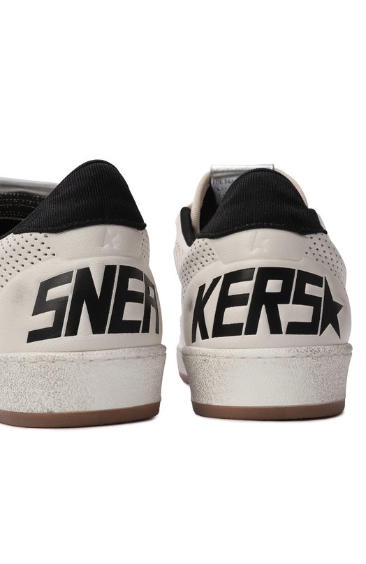 Кожаные кеды Ballstar Golden Goose Deluxe Brand GMF00717.F006013 Белый  GMF00717.F006013 Фото 8