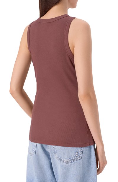 Майка ADDICTED коричневого цвета по цене 10330 руб., арт. FT2316, фото 4 Майка ADDICTED, арт. FT2316, фото 4