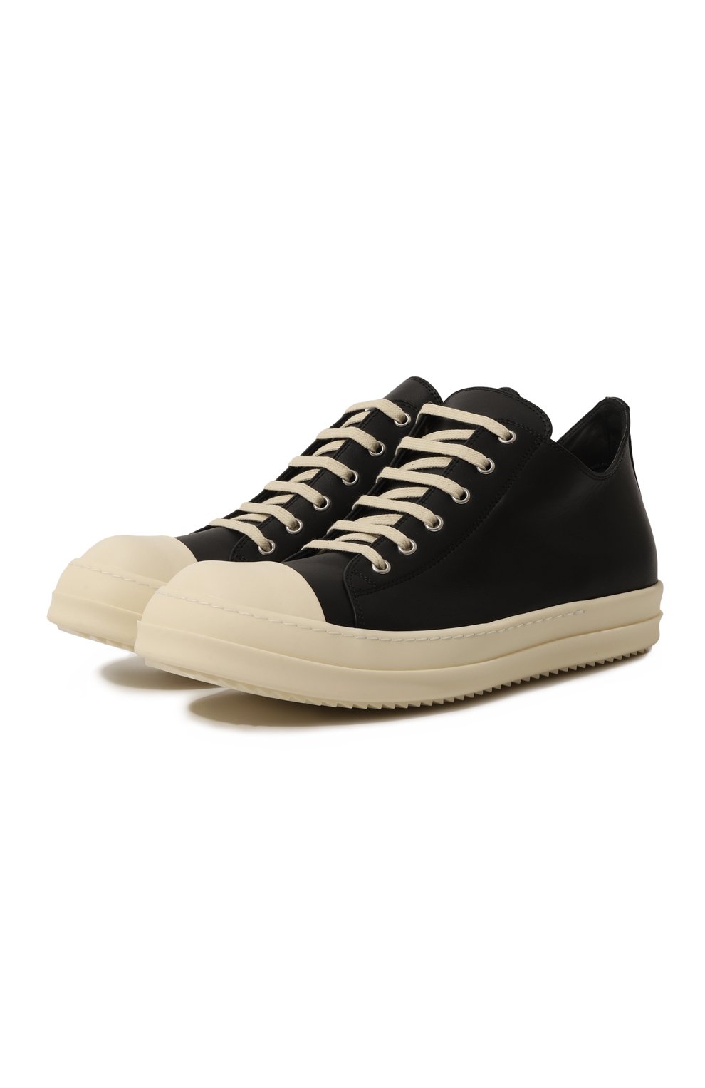 Кожаные кеды porterville RICK OWENS, арт. RU02D6891/LC0, фото 1