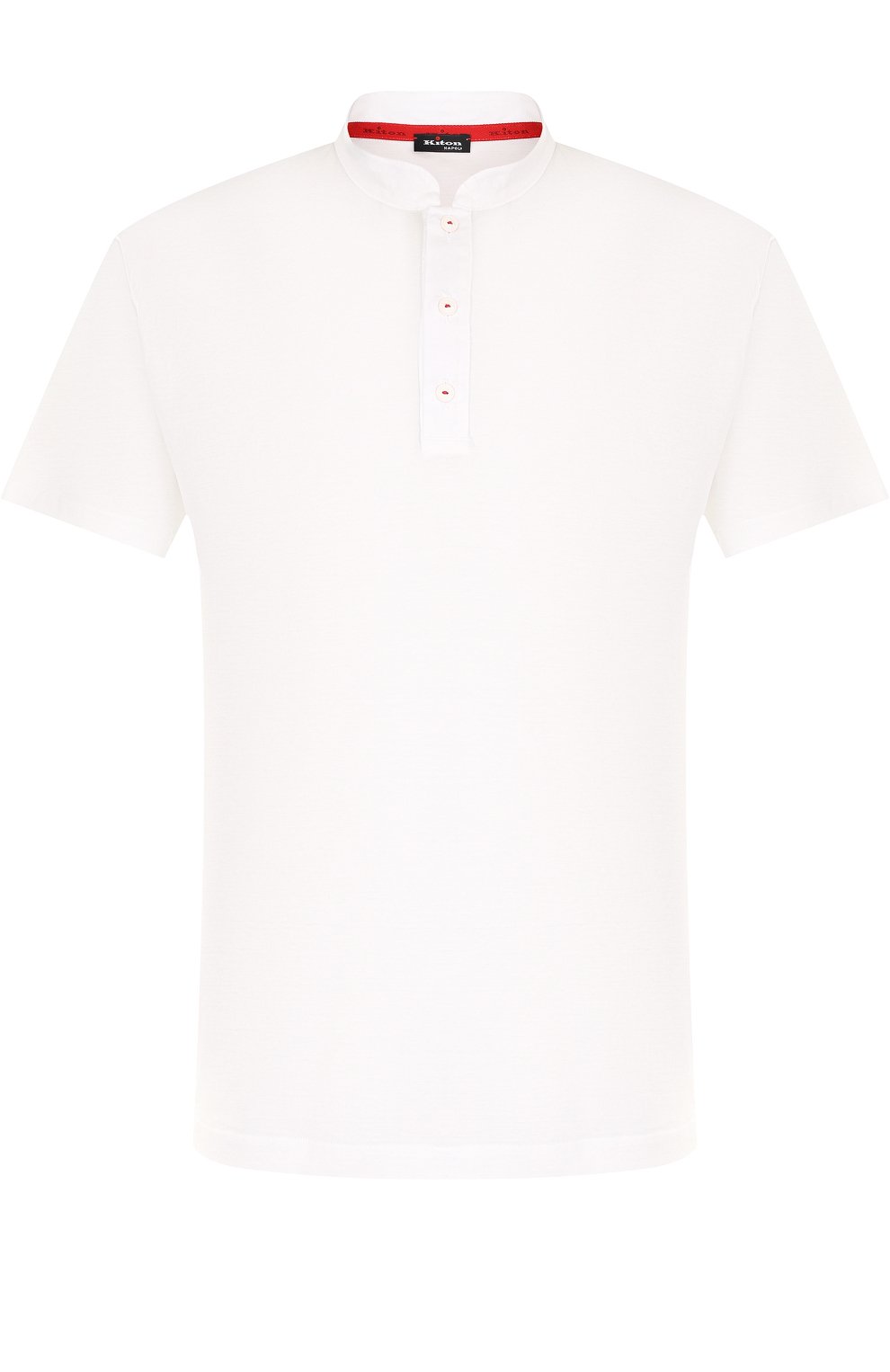 Хлопковое поло с воротником-стойкой KITON, арт. UK842E18HE30002, фото 1