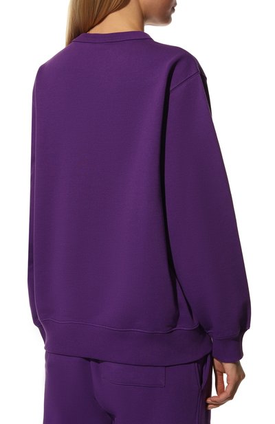 Хлопковый свитшот DRIES VAN NOTEN фиолетового цвета по цене 34950 руб., арт. 222-011153-5611, фото 4 Хлопковый свитшот DRIES VAN NOTEN, арт. 222-011153-5611, фото 4