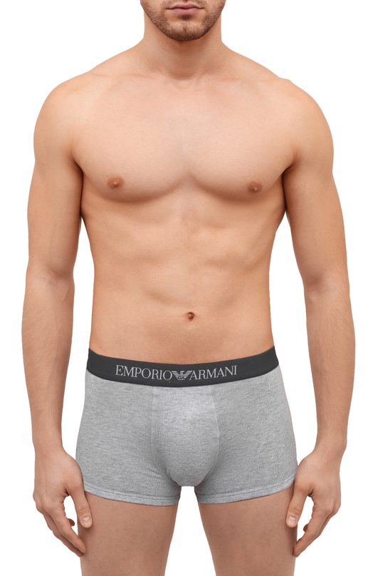 Комплект из трех хлопковых боксеров Emporio Armani 111610/CC722 Разноцветный  111610/CC722 Фото 4