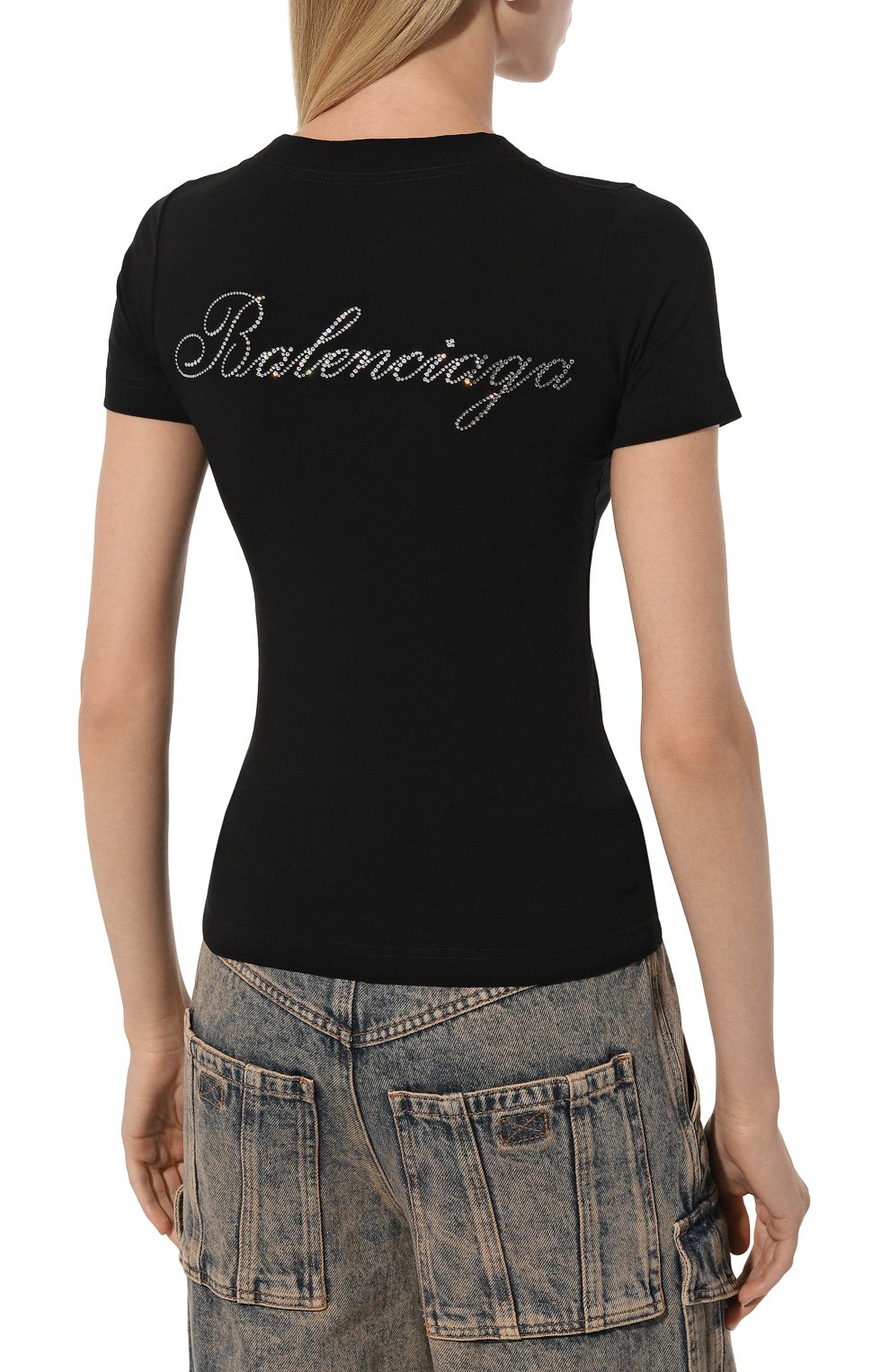 Хлопковая футболка BALENCIAGA, арт. 768075/TPVP6, фото 4