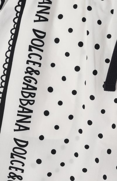 Хлопковые шорты DOLCE & GABBANA черно-белого цвета по цене 51700 руб., арт. L43Q47/FI5KQ/8-14, фото 3 Хлопковые шорты DOLCE & GABBANA, арт. L43Q47/FI5KQ/8-14, фото 3