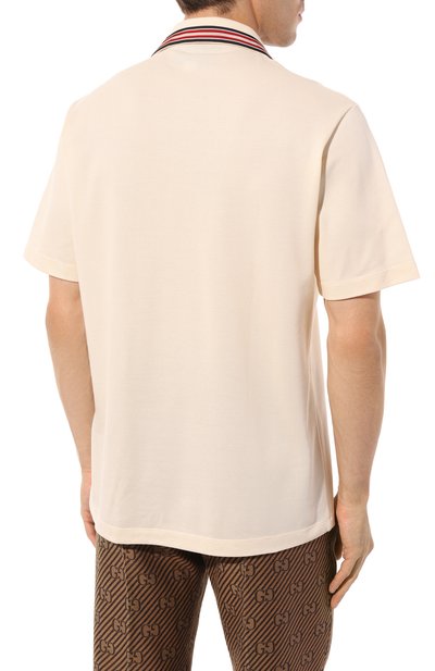 Хлопковое поло GUCCI, арт. 625351 XJCN3, фото 4