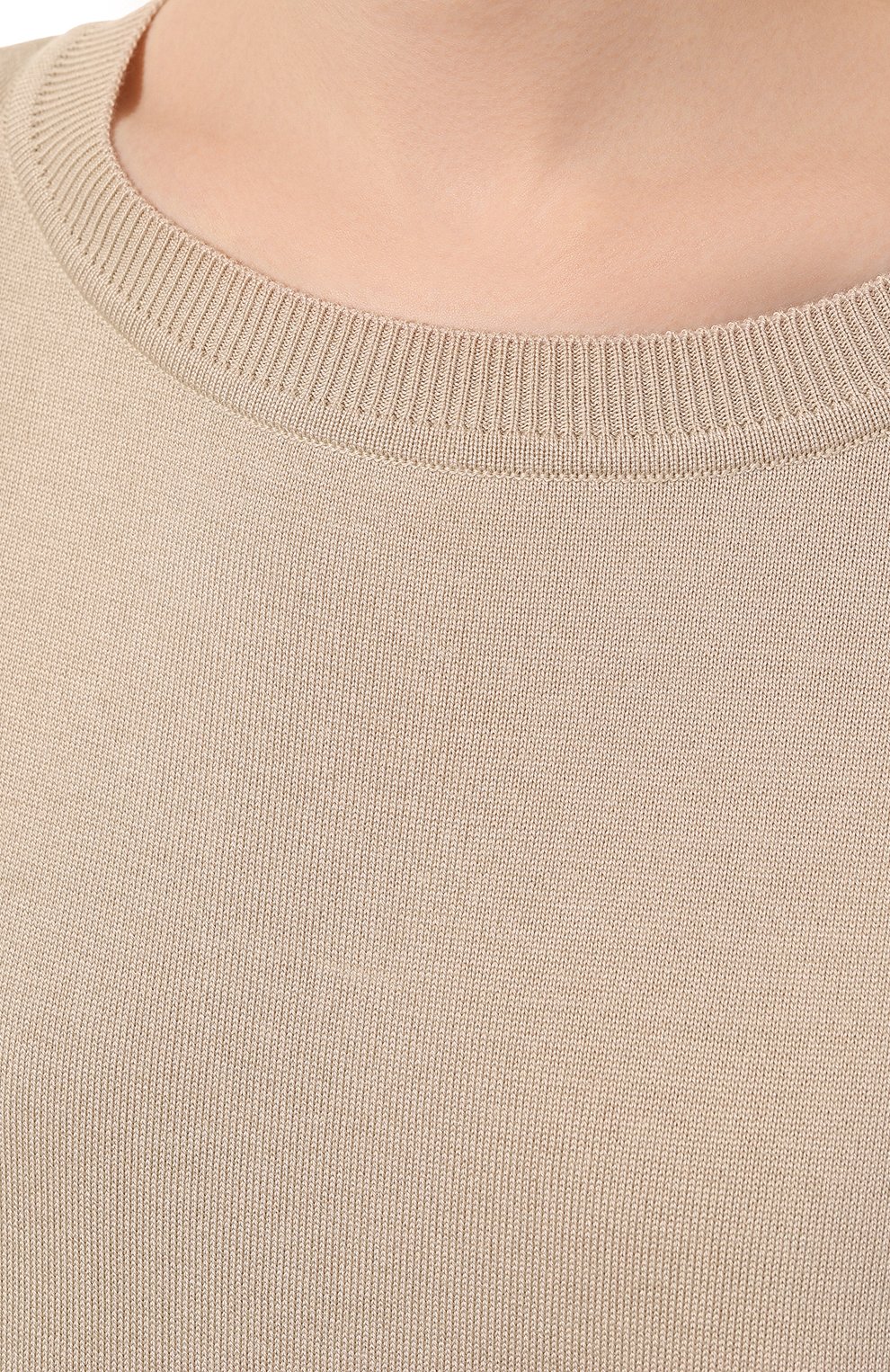 Пуловер из шелка и кашемира FREEAGE бежевого цвета по цене 29680 руб., арт. W22.JM013.6030.102, фото 5 Пуловер из шелка и кашемира FREEAGE, арт. W22.JM013.6030.102, фото 5