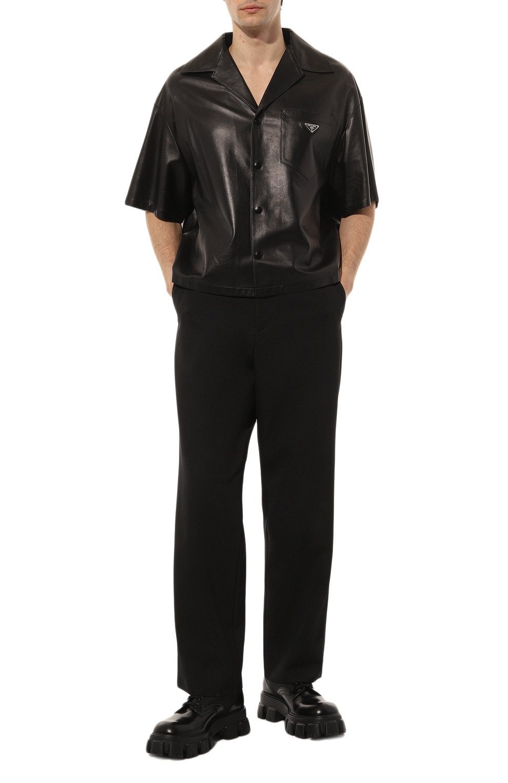 Кожаные дерби monolith PRADA, арт. 2EE342-3LFR-F0002, фото 2