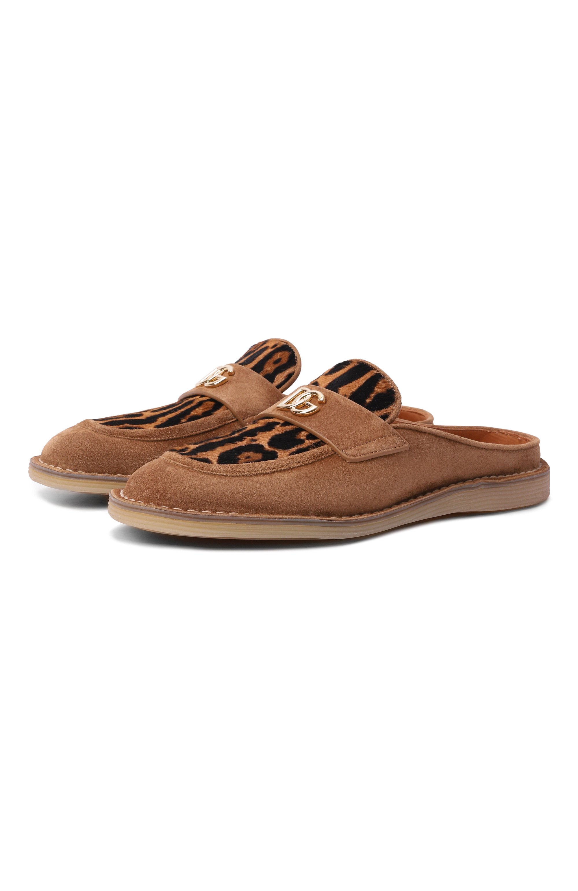 Замшевые сабо DOLCE & GABBANA светло-коричневого цвета по цене 120500 руб., арт. CI0209/A3I08, фото 1 Замшевые сабо DOLCE & GABBANA, арт. CI0209/A3I08, фото 1