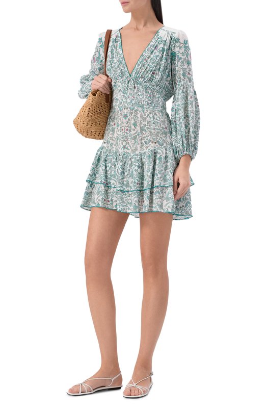 Платье из вискозы Poupette St Barth W9CR26NVPTWG Зелёный  W9CR26NVPTWG Фото 2