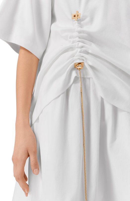 Хлопковая футболка Daname 726SS7809J Белый  726SS7809J Фото 5