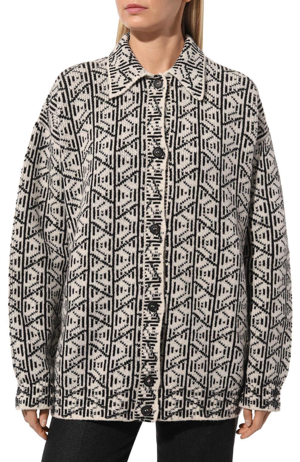 Шерстяной кардиган PRADA, арт. P25I32-1ZGA-F0964-212, фото 3